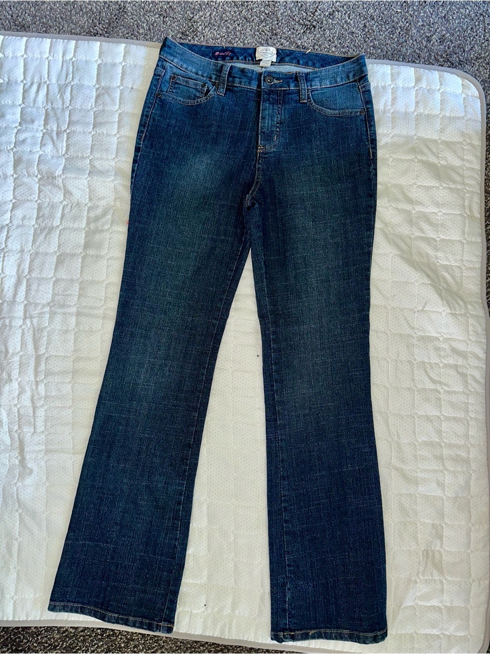 Women's Dark Blue Stretch Bootcut Jeans Like New
